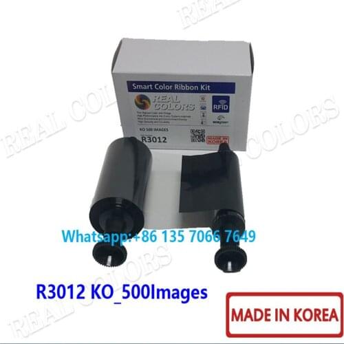 20Pieces Compatible R3012 Evolis KO Ribbon 500 Images Made in Korea for Evolis Pebble 4 Dualys 3 Securion ID printers