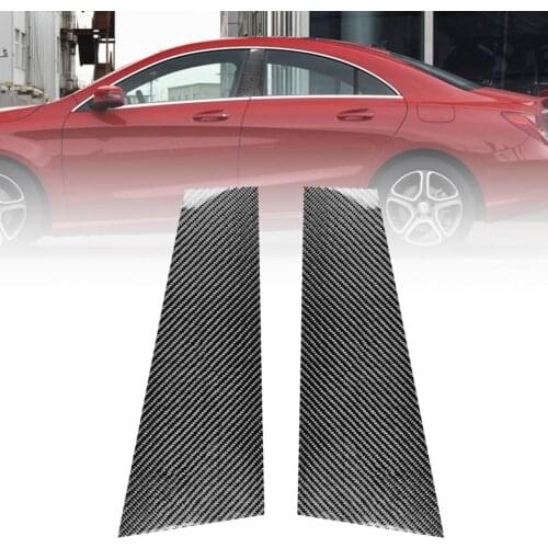 80% Hot Sales!! 2Pcs B-pillar Cover Protective Waterproof Eco-friendly Car Exterior B-pillar Sticker for Mercedes-Benz CLA W117