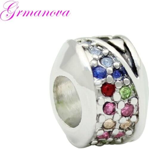 A variety of crystal love charm beads big hole new jewelry making bracelet amulet Fit Pandora Bracelet Womens DIY Jewelry