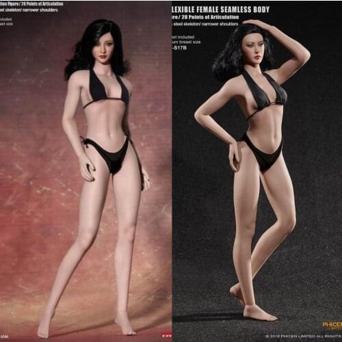 TBLeague Phicen S16A S17B PLMB2016-S16A / PLMB2016-S17B female seamless body pale/suntan medium breast(no - head sculpt )