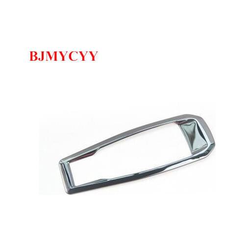 BJMYCYY Fit For 2017 Peugeot 3008 5008 GT Line Inner Accessories Small Electronic Parking Brake Chrome Trim Cover Frame Styling