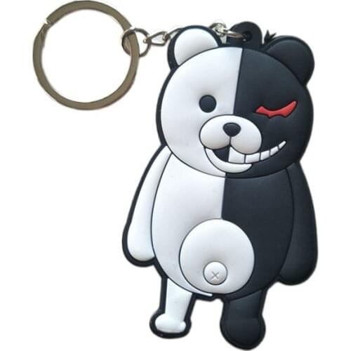 Danganronpa Keychain Monokuma Double Sided Acrylic Collection Model Anime Figures Model Keyrings Cute Trinket Cosplay Props