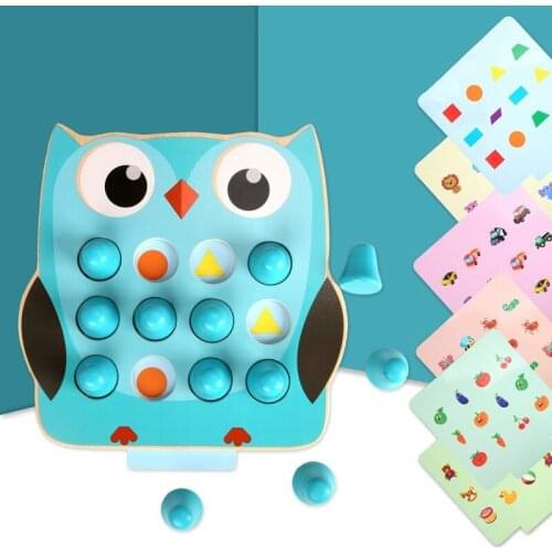 Wooden Toy Two In One Memory Chess Logic Thinking Ability Training Intellectual Development Puzzle Early Education Toys