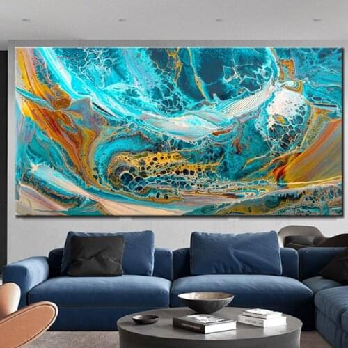Diy 5d Diamond Painting Abstract Deluge Wall Art Landscape Cross Stitch Square Round Diamond Embroidery Handwork Rhinestone