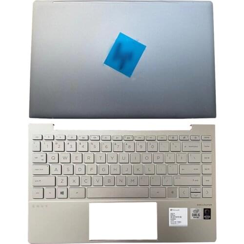 For HP Envy 13T-BA 13-BA TPN-C145 Laptop LCD Back Cover/Palmrest Upper Case Notebook Computer Case Laptop Case Silver