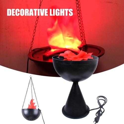 Electric LED Flamsee 3D Fake Fire Lamp Eeffect Torch Light for Halloween Xmas Party Decor Holiday Supplies can CSV