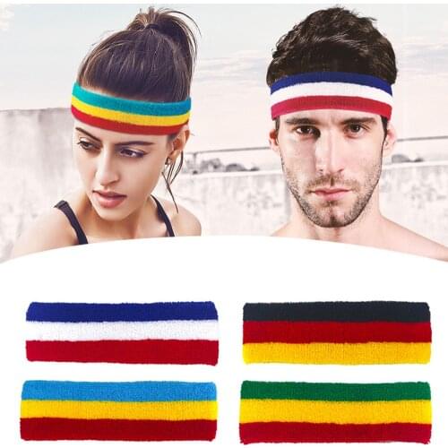 HUYIDA Hair Head Band Cycling Yoga Running Sport Gym Wide Head Prevent Sweat Band Stretch Cotton Sweatband Headband Women Men