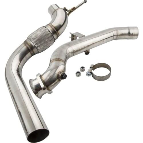 3" Catless Down Pipe fit 2015-2016 for Ford Mustang EcoBoost 2.3T Two Pieces Design for Premium Coupe 2-Door 2.3L 2300CC