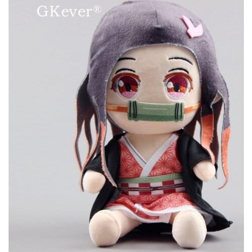 20 CM Anime Demon Slayer Kamado Nezuko Plush Toys Doll Peluche Sitting Style New Arrivals Baby Kids Birthday Gift Home Decor