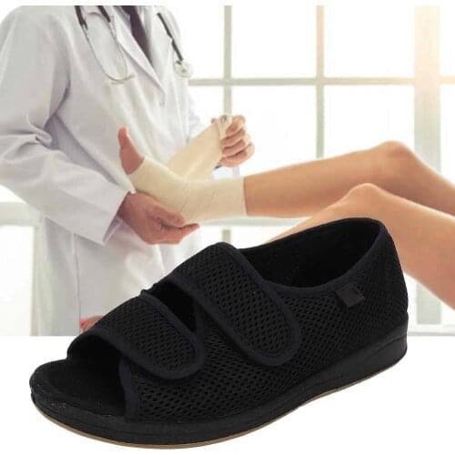 Adjustable Edema Feet Recovery Shoes Mesh Fabric Non-Slip Breathable Postoperative Thumb Valgus Deformity Correction Repair Shoe