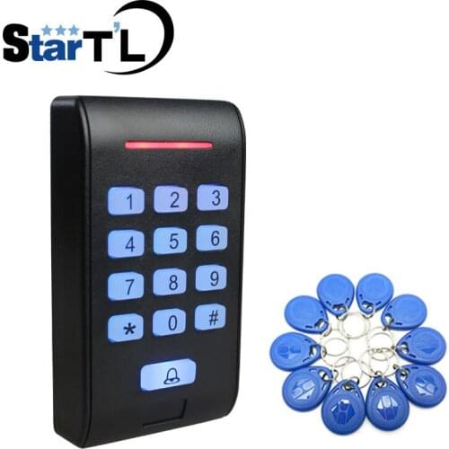 Free shipping 10 rfid tag+RFID Proximity Card Access Control System RFID/EM Keypad Card Access Control Door Opener