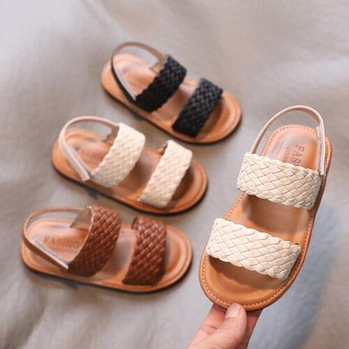 Girls Sandals Summer Kids Shoes Fashion Light Soft Flats Toddler Baby Girls Sandals Infant Casual Beach Children Shoes Outdoor