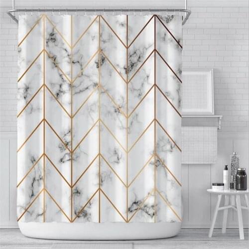 Modern Shower Curtain Simple Style Bathroom Waterproof 3D Blackout Shower Curtain Home Decoration Bathroom Accessaries