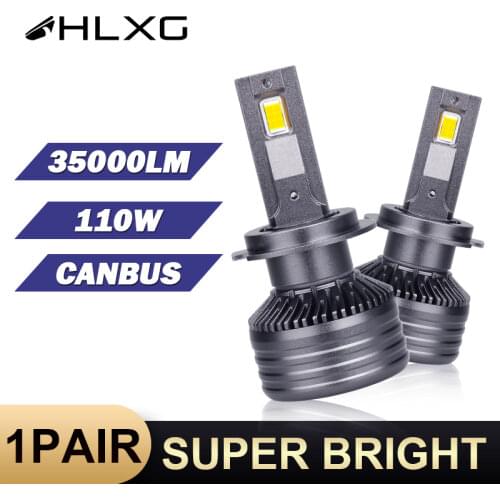 1 pair HLXG Led headlight 14000LM 12V LED Bulbs luces led h4 9012 HIR2 H8 H9 H11 Turbo LED 9005 HB3 9006 HB4 H7 LED Canbus