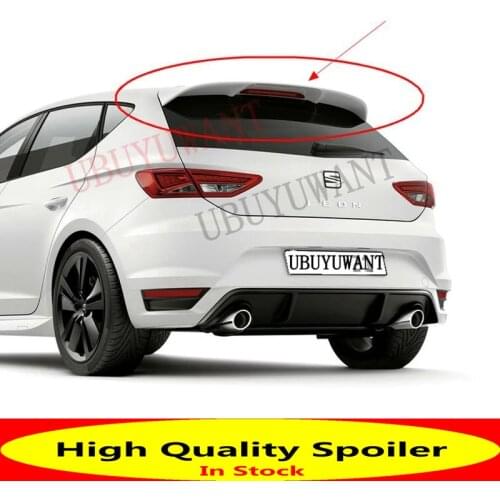 UbuyUwant Rear Roof Lip Spoiler For V Olkswagen Seat LEON MK3 5F FR Style Hatchback Spoiler 2012 - 2020 Car Tail Wing Decoration