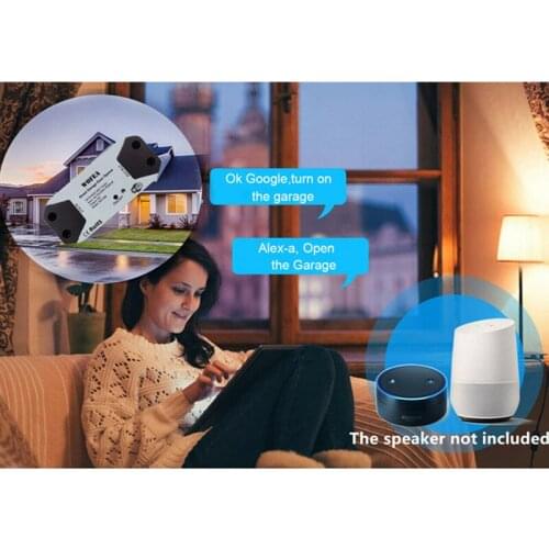 WiFi Garage Door Opener Smart Gate Door Controllor Compatible With Alexa for Google Home Smart Life Android for eWelink APP