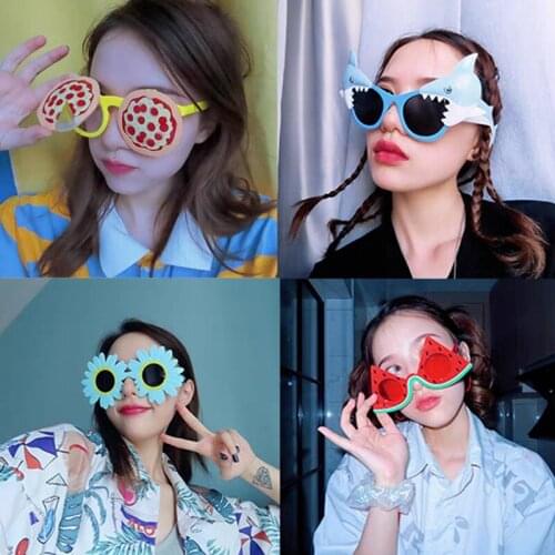 1Pcs Birthday Party Sunglasses Funny Hawaiian Glasses Tropical Fancy Dress Favors Fun Christmas Party Gift Photo Booth Props