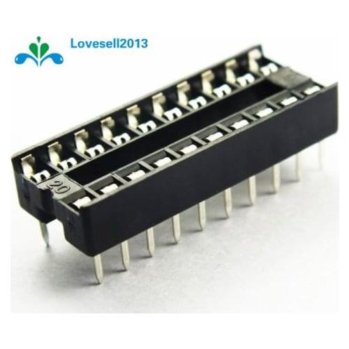 10PCS 20-Pins DIP IC Sockets Adaptor Solder Type Socket