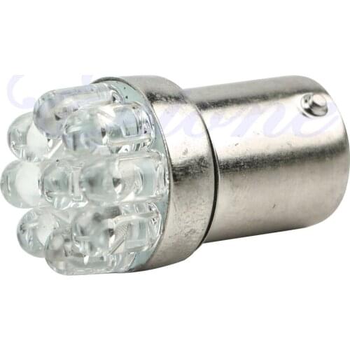 1X 1156 BA15S 9 LED Car Moto Tail Turn Signal Light Bulbs Bright Yellow