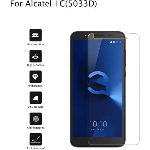 2pcs Tempered Glass Alcatel 1 Glass 5.5 Protector Film For Alcatel 1 5033D 5033 5033A 5033Y 5033X ALCATEL1 9H Protective
