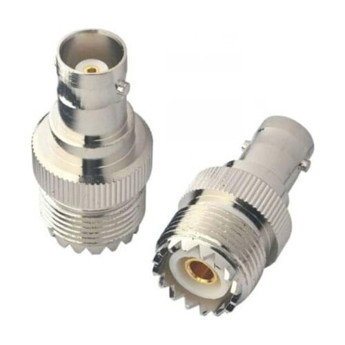 4pcs High Quality BNC Female Jack To SO239 UHF Female Jack Coaxial Adapter