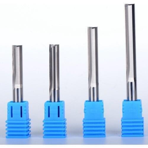50Pcs 6mm Two Flutes Straight router bits for wood CNC Straight Engraving Cutters Carbide Endmills Tools Milling Cutter