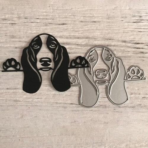 50LB Lying Down Dog Metal Cutting Dies Stencil Scrapbooking DIY Album Stamp Paper Card Embossing Decoration