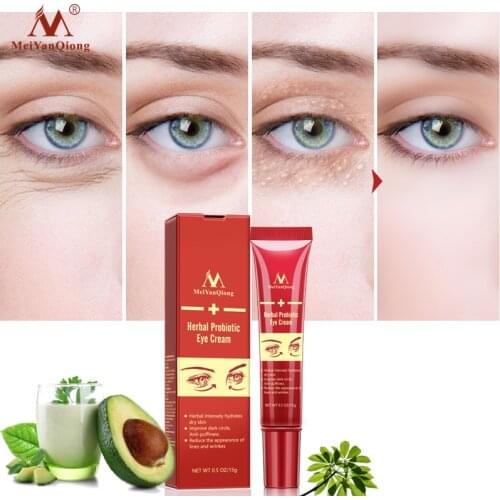 15ml Herb Probiotics Eye Cream Anti-Aging Eye Cream Remove Dark Circle Puffiness Lighten Fine Lines Whitening Moisturizing Cream
