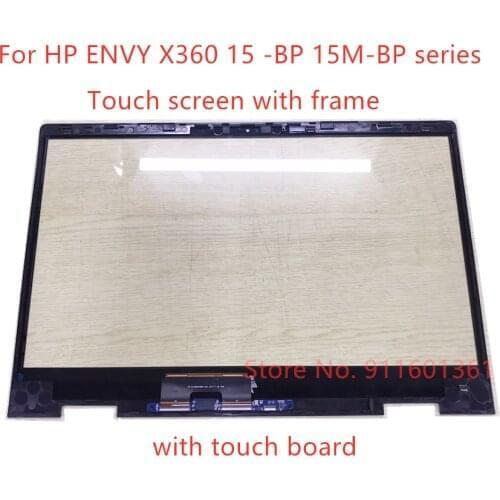 Free shipping Screen Replacement For HP 15.6" ENVY X360 15-BP 15M-BP Series Touch Screen Digitizer Sensor Replace Not LCD