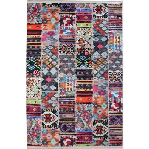 Purple Strawberry Slip-Resistant Bottom Decorative Washable Modern Rugs