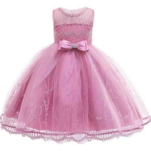 2021 Spring Autumn Party Wedding Dress Elegant Dresses Toddler Kids Clothes Dresses For Girls Clothing Princess Dress 3-10 Years