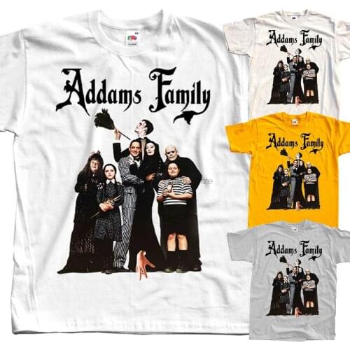 Tee Tee Shirts Unique The Addams Fa Harajuku Streetwear V3 White Raul Julia Paul Benedic