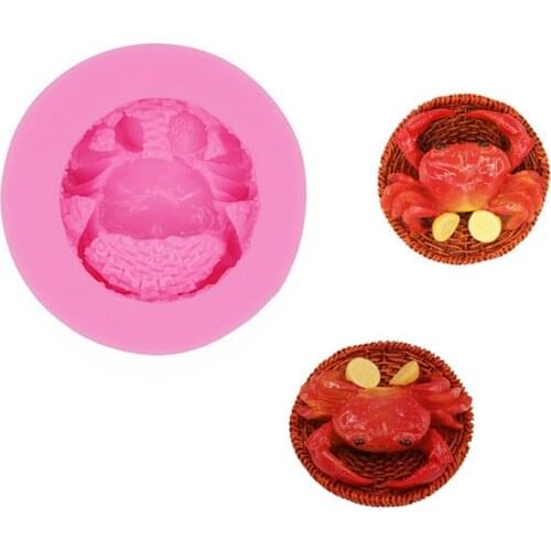 Gadgets Large crab flexible silicone mold Crab Silicone Mold - Food Safe Fondant Chocolate Candy Mold - Jewelry Resin Metal Cla