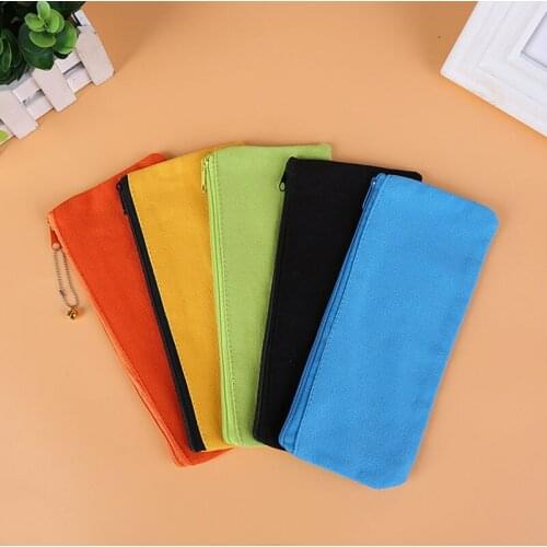 Canvas Zipper Pencil Pen Bag Case Student Stationery Kids Gift School Office Supply F20173781