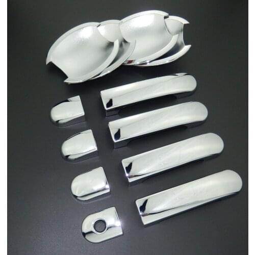 For Nissan Note / Tone 2005-2013 E11 Chrome Door Handle Cover & Door Bowl Cover Car Styling 2006 2007 2008 2009 2010 2011 2012