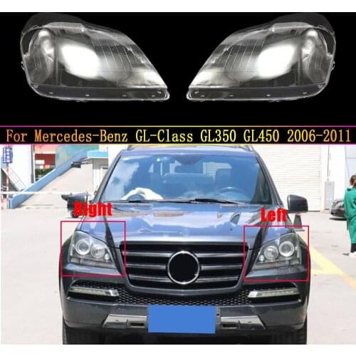 Headlight Cover For Mercedes-Benz GL GL350 GL450 2006 2007 2008 2009 2010 2011 Car Headlamp Lens Clear Auto Shell Cover