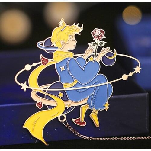 Little Prince Metal Bookmarks Page Clips For Student Office Reading Stationery