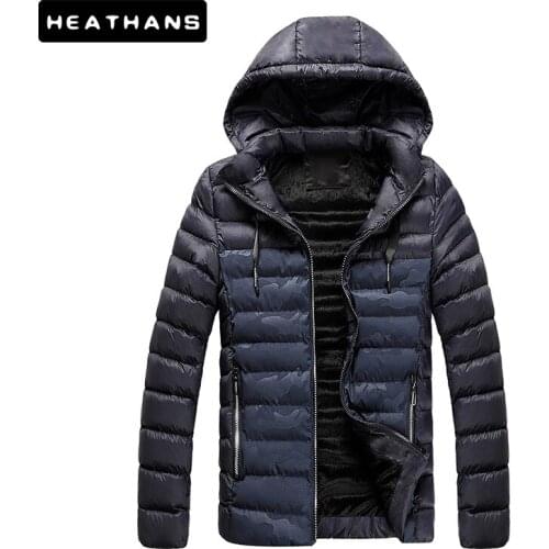 -20 Degree New Hot Selling Winter Jackets Parka Hooded Men Thick Warm Male Outwear Coat Slim Parkas Mens Tops Casual Zip Jacket