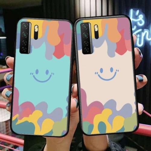 Cute Smile Pattern Soft Shell Black Soft Cover The Pooh For Huawei Nova 8 7 6 SE 5T 7i 5i 5Z 5 4 4E 3 3i 3E 2i Pro Phone Case ca