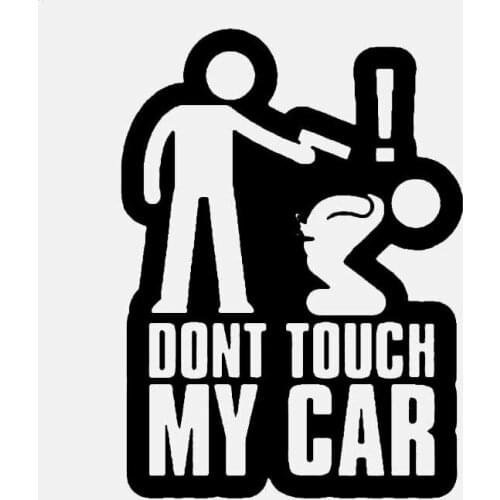 Car Stickers Decor Motorcycle Decals DONT TOUCH MY CAR Decorative Accessories Creative Sunscreen Waterproof PVC,15cm*11cm