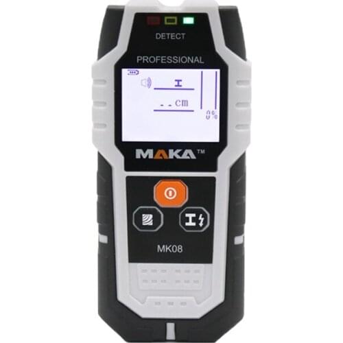 MAKA MK08 4 In 1 Sensor Wall Scanner Multifunction Stud Finder With Digital LCD Display For Wood AC Wire Metal Stud Detection