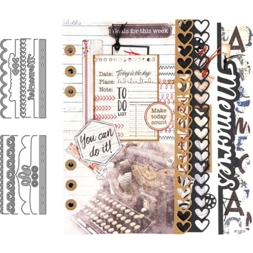 New Loose-Leaf Model Metal Cutting Dies Stamp Dies Scrapbooking Mold Cut Childrens Handmade Tools DIY Craft Decoration New 2021