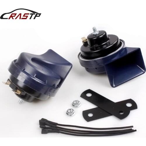 New Arrived Whistle Horn For Car Electric Car Motorcycle High And Low Dual Tone Electric Horn 12V Modified Snail Horn RS-BOV068