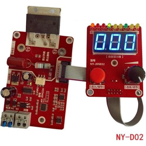 NY-D02Spot Welders Control Board Transformer Controller Precision Double Pulse Encoder Current Time Control Panel