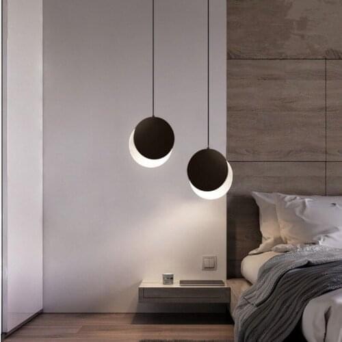Nordic Design Rose Gold Glass Ball Pendant Light Creative Design Aisle Living Room Bedside Dinner Decro Led Light Fixtures