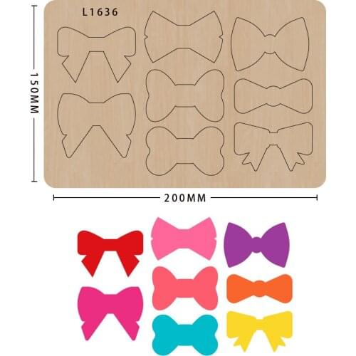 Cutting mold Scrapbooking Wood die Bow wooden mould Making Decor Supplies Dies Template suitable for big shot machines