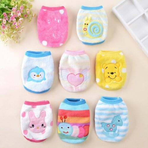 Warm Cat Clothes Autumn Winter Pet Clothing for Small Cats Dogs Cartoon Cat Costumes Soft Fleece Kitten Kitty Coat Jacket Outfit