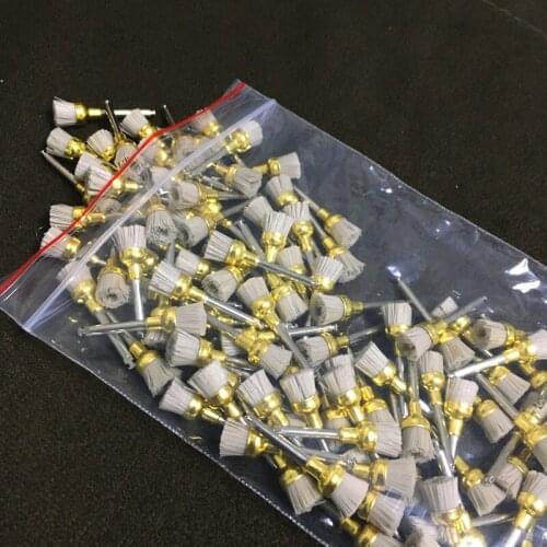 Dental Alumina Prophy Brushes Bowl Polishing Polishers Latch Prophy Brush for Contra Angle Handpiece