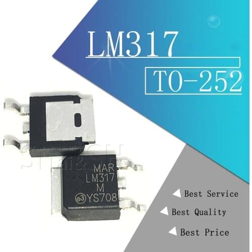 10pcs/lot LM317 adjustable voltage regulator SMD transistor TO-252 patch LM317M new original