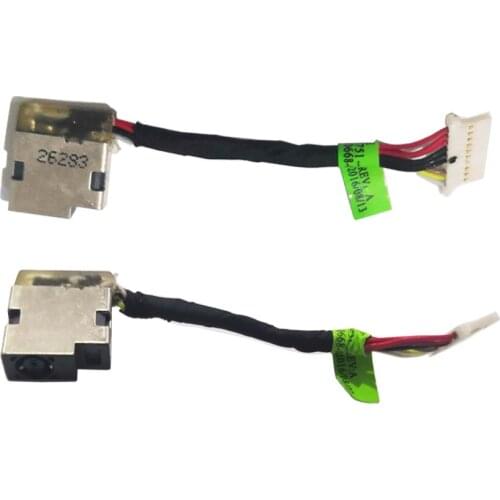 5pcs/lot Laptop DC Socket Plug with cable for HP 799751-F50 799751-S50 799751-Y50 DC Power Jack